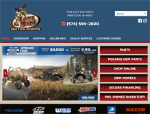 Tablet Screenshot of loosemoosemotorsports.com